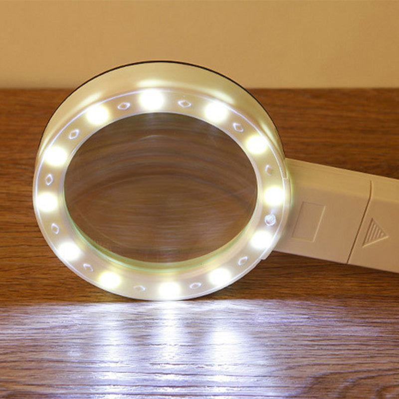 Lupa de Mano con 30x de Aumento y Luz LED