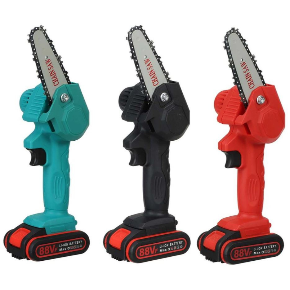 HandyPRO | Potente Motosierra Eléctrica Manual | Cortes Inalámbricos | Incl. 2 Baterías | Ligera y Amigable con el Medio Ambiente | Para un Mantenimiento Eficiente del Jardín