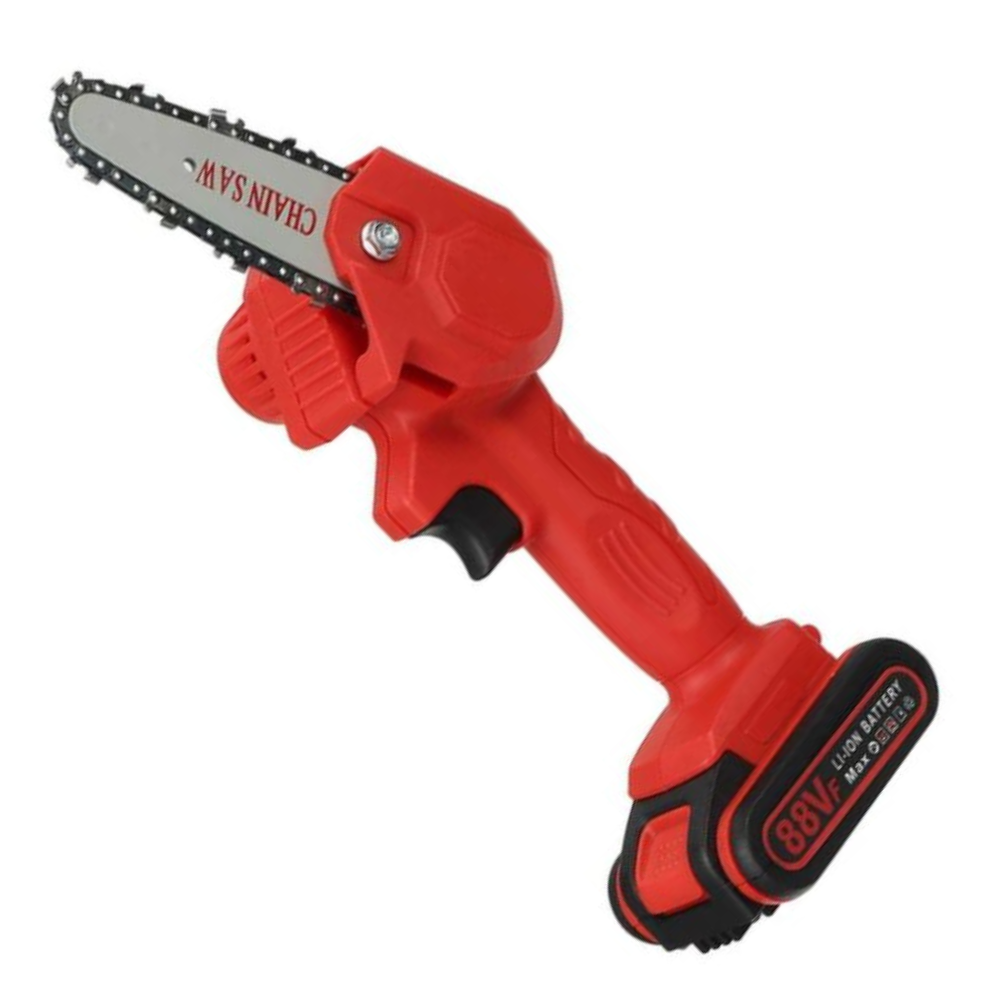 HandyPRO | Potente Motosierra Eléctrica Manual | Cortes Inalámbricos | Incl. 2 Baterías | Ligera y Amigable con el Medio Ambiente | Para un Mantenimiento Eficiente del Jardín