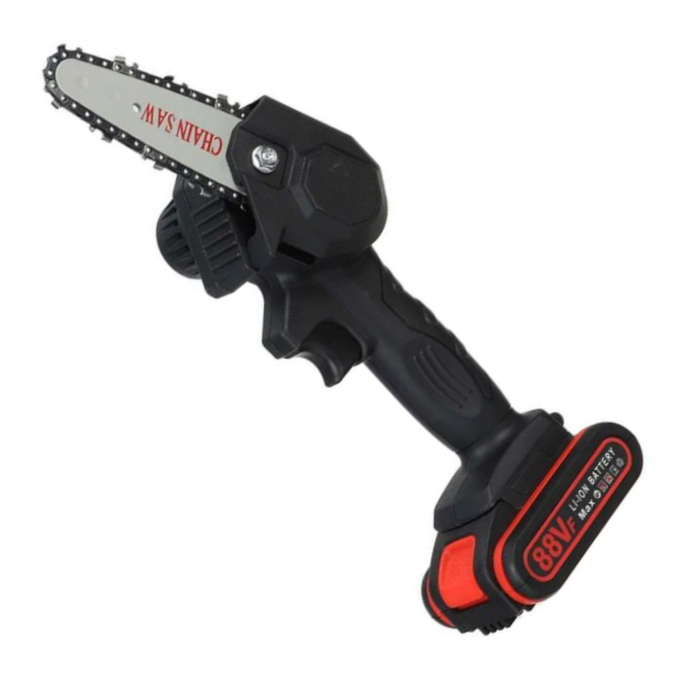 HandyPRO | Potente Motosierra Eléctrica Manual | Cortes Inalámbricos | Incl. 2 Baterías | Ligera y Amigable con el Medio Ambiente | Para un Mantenimiento Eficiente del Jardín