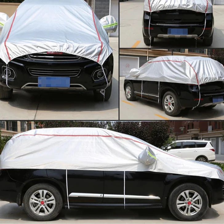 AutoVioro Funda de Auto Impermeable | Protección UV y Térmica | Resistente al Viento y Antirrobo | Tejido Nano-Oxford