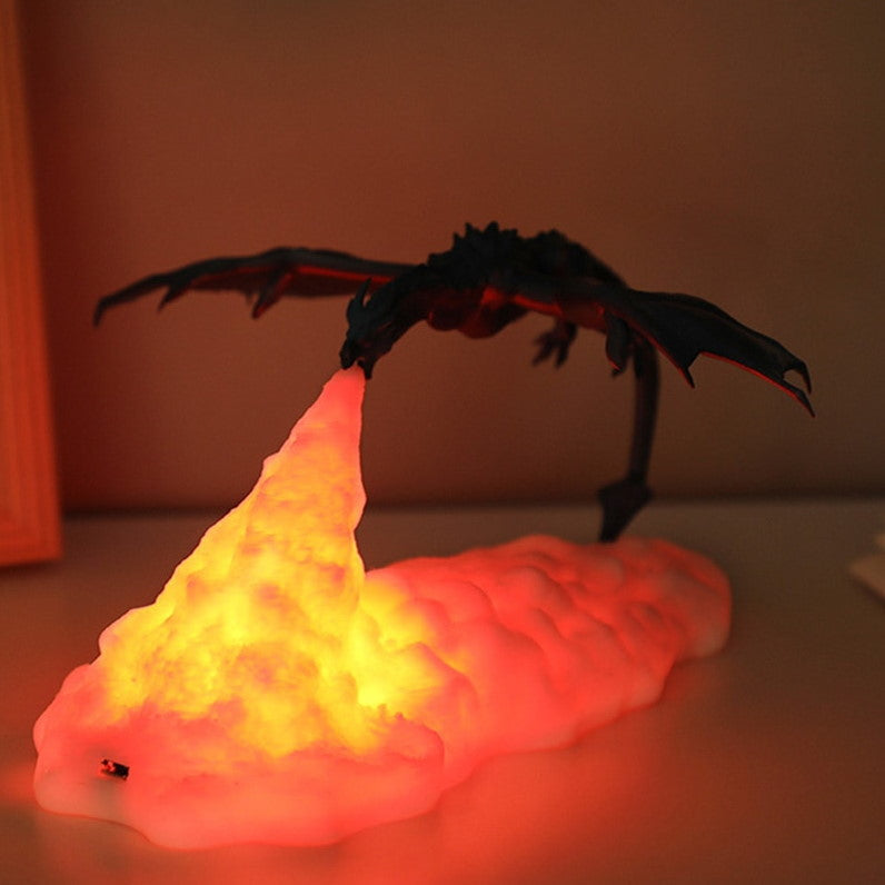 DragonGlow - Lámpara LED recargable de dragón para amantes de la fantasía