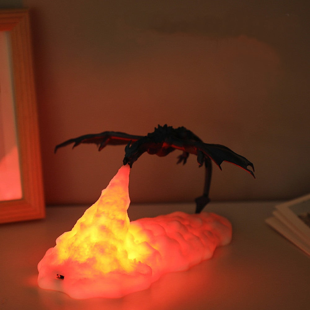 DragonGlow - Lámpara LED recargable de dragón para amantes de la fantasía