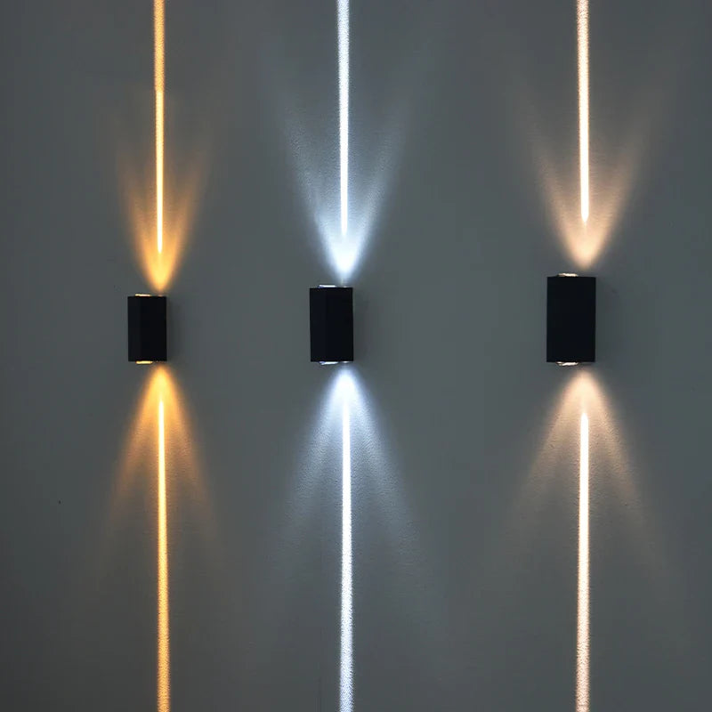 Lámpara de pared LED Virelo Beam | IP65 Impermeable | Carcasa de aluminio | Para jardín, terraza y fachada | 85–265 V