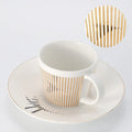 Taza dinámica creativa SLR Leopardo anamórfico taza cebra Luycho juego de tazas de café y té con posavasos 90ml-225ml