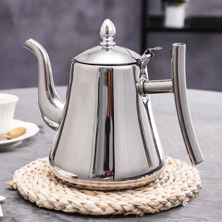 Hervidor de agua de inducción de acero inoxidable con filtro - Cocción rápida y diseño sostenible para el hogar