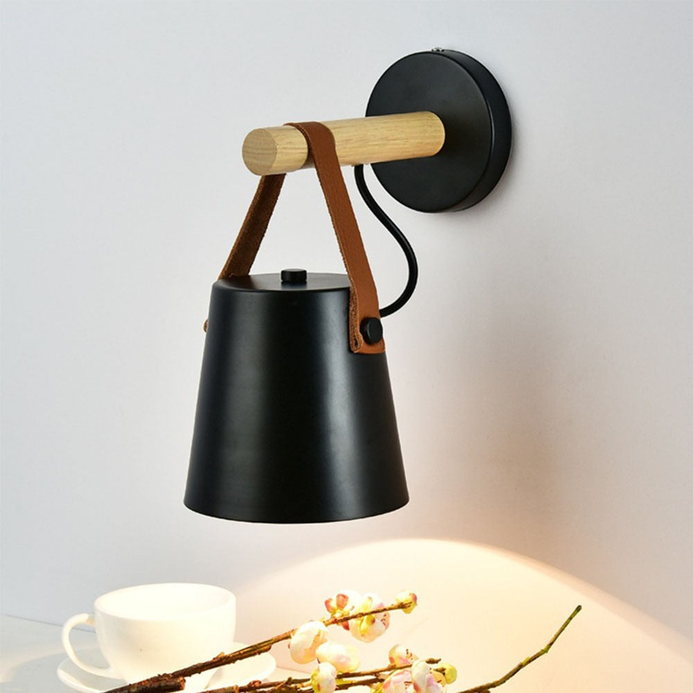Lámpara de Pared de Madera Nórdica