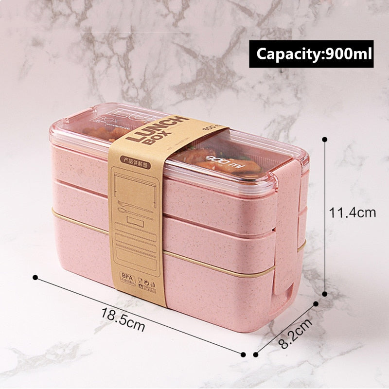 Caja Bento de 3 capas