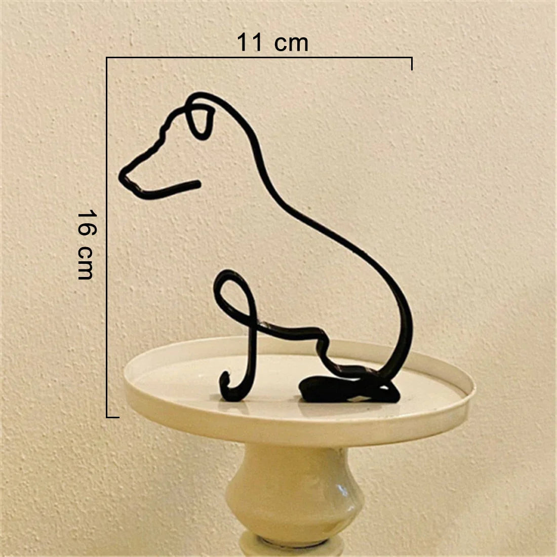 Escultura de Arte Minimalista de Perro