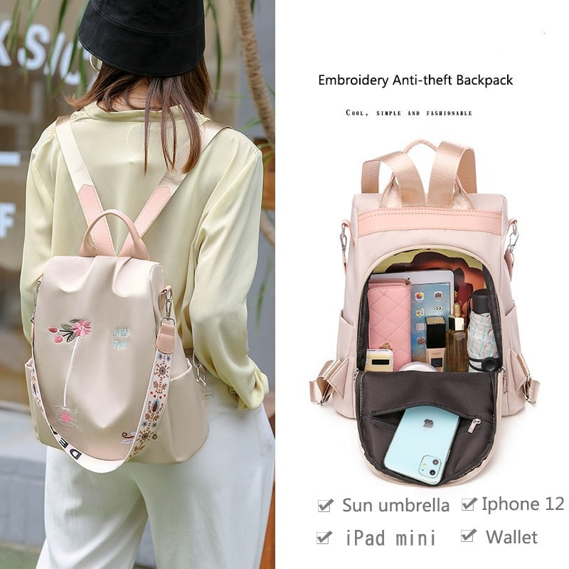 Mochila Oxford de Gran Capacidad Antirrobo