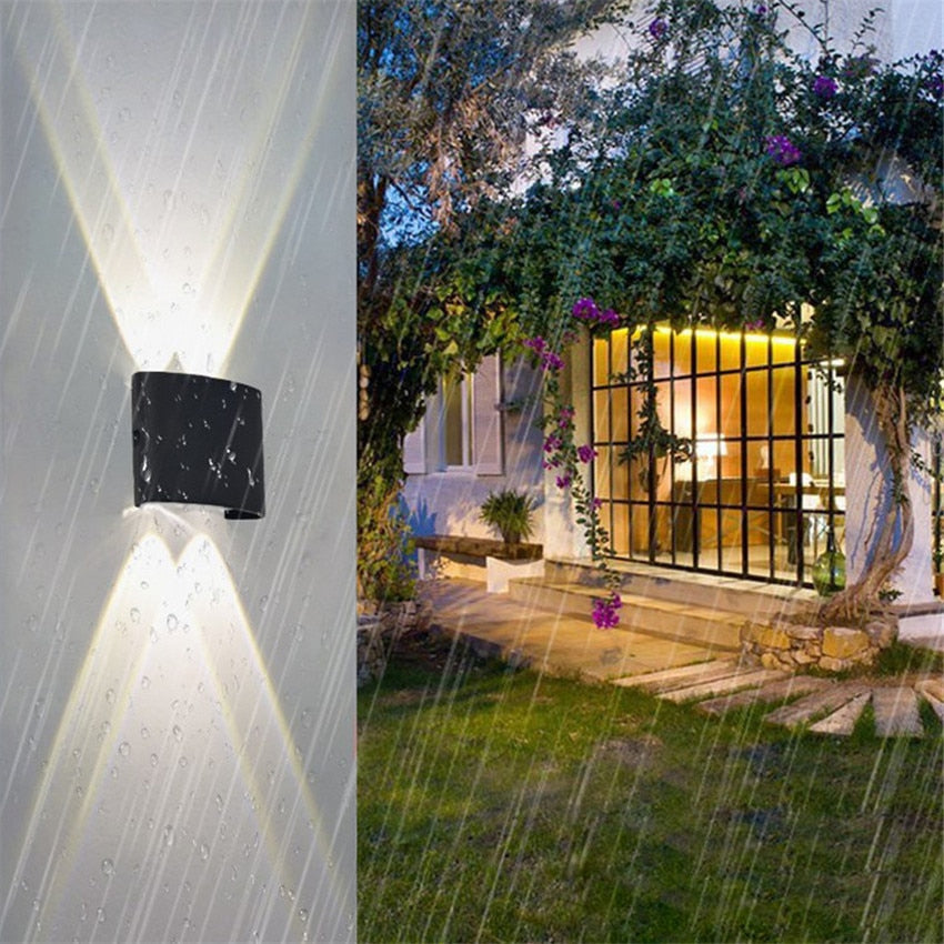Moderna Lámpara de Pared LED Impermeable para Interiores y Exteriores | Iluminación Elegante y Eficiente Energéticamente