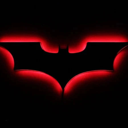 BatmanAura – Lámpara de pared LED moderna de Batman con control remoto