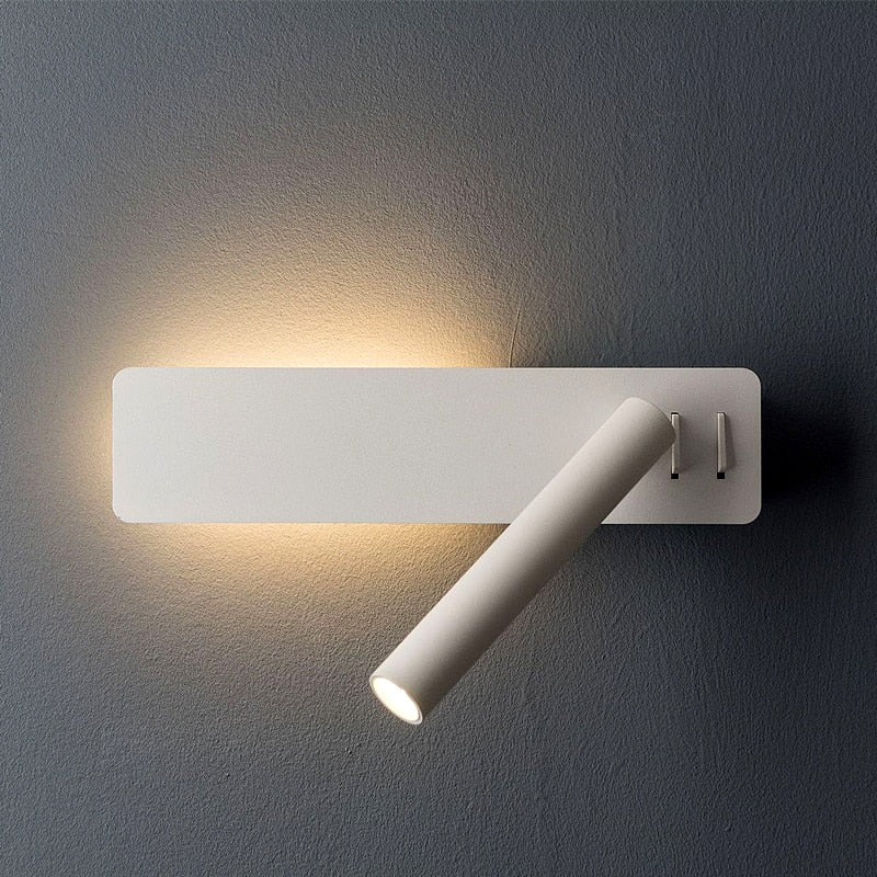 BowLift | Luz de Lectura LED de Pared Rotativa para Dormitorio | Brillo y Modos de Color Ajustables