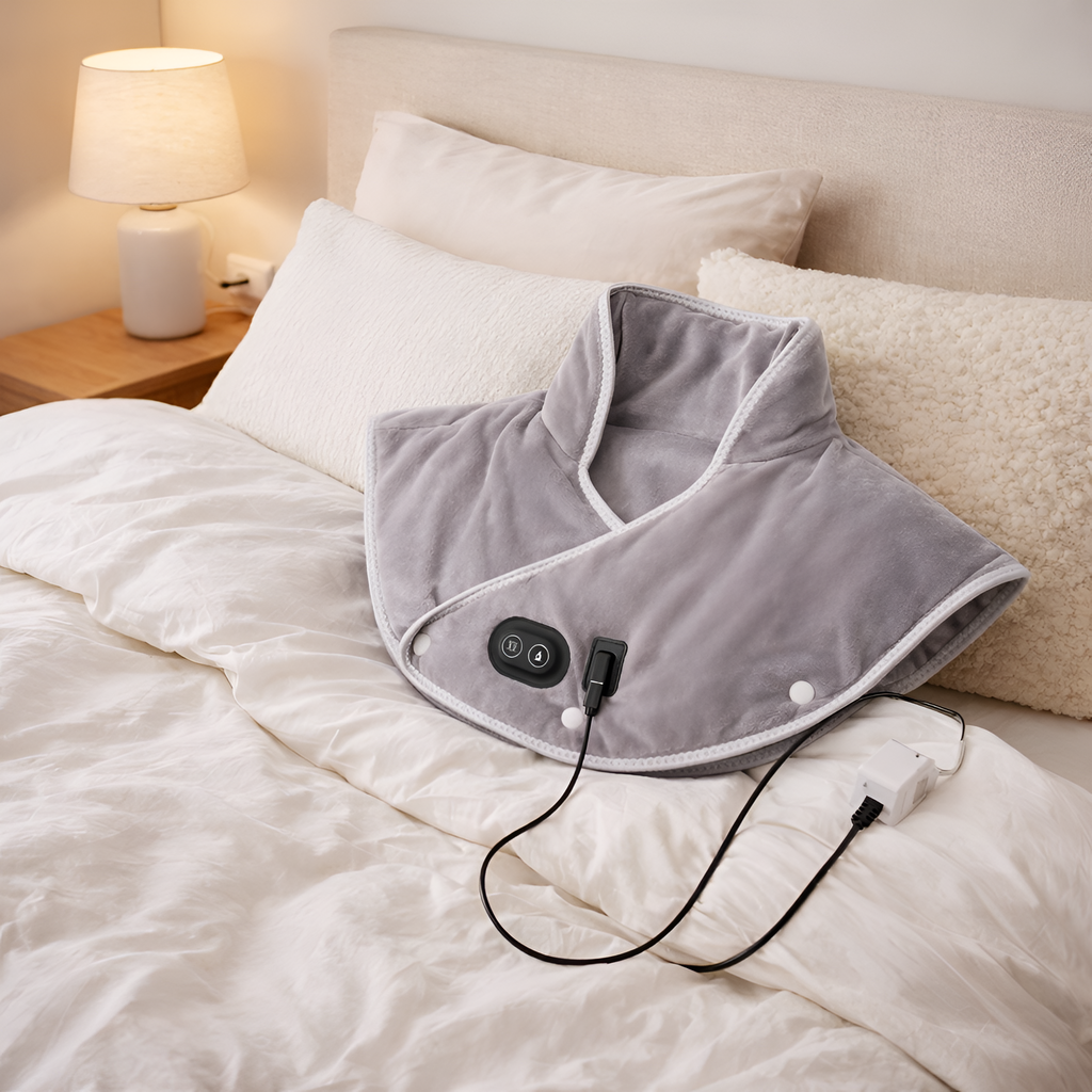 Faelan - Almohadilla eléctrica de calor USB para cuello, hombros y espalda