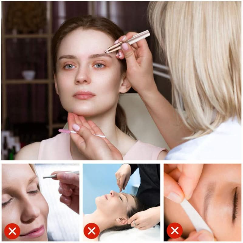 Eliminación de vello precisa y sin dolor para cejas limpias