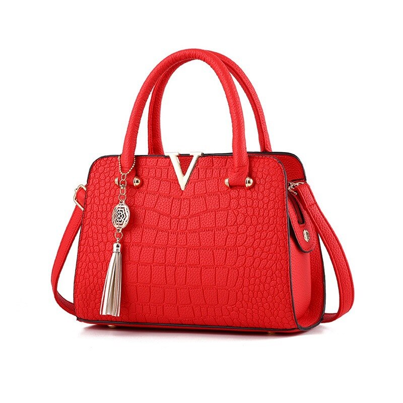 Bolso de piel de cocodrilo
