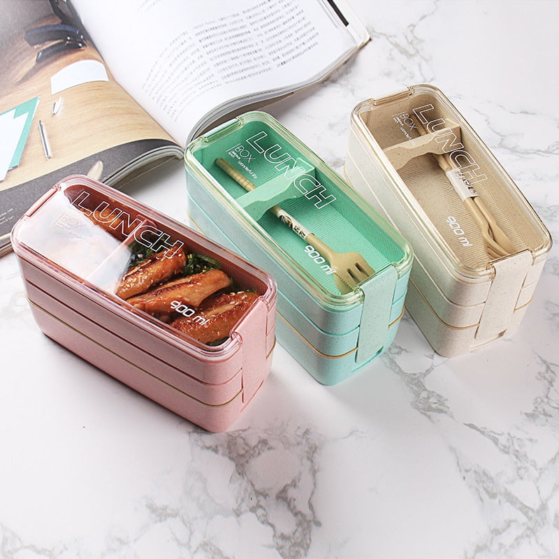 Caja Bento de 3 capas