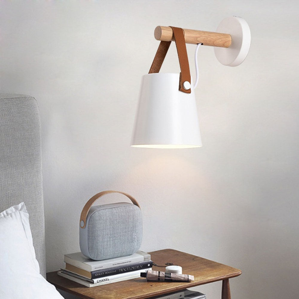 Lámpara de Pared de Madera Nórdica