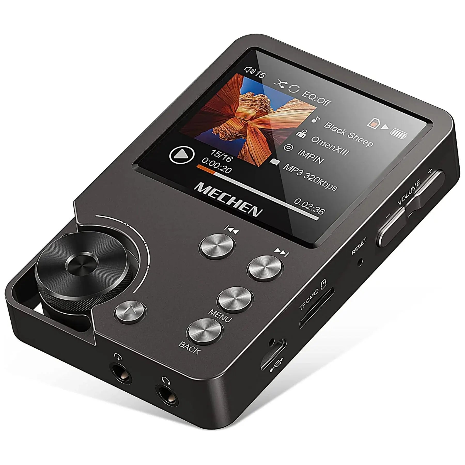 Kalsten | Reproductor MP3 HiFi MECHEN-M30 – Audio sin pérdidas premium con tarjeta de memoria de 64GB, soporta hasta 256GB