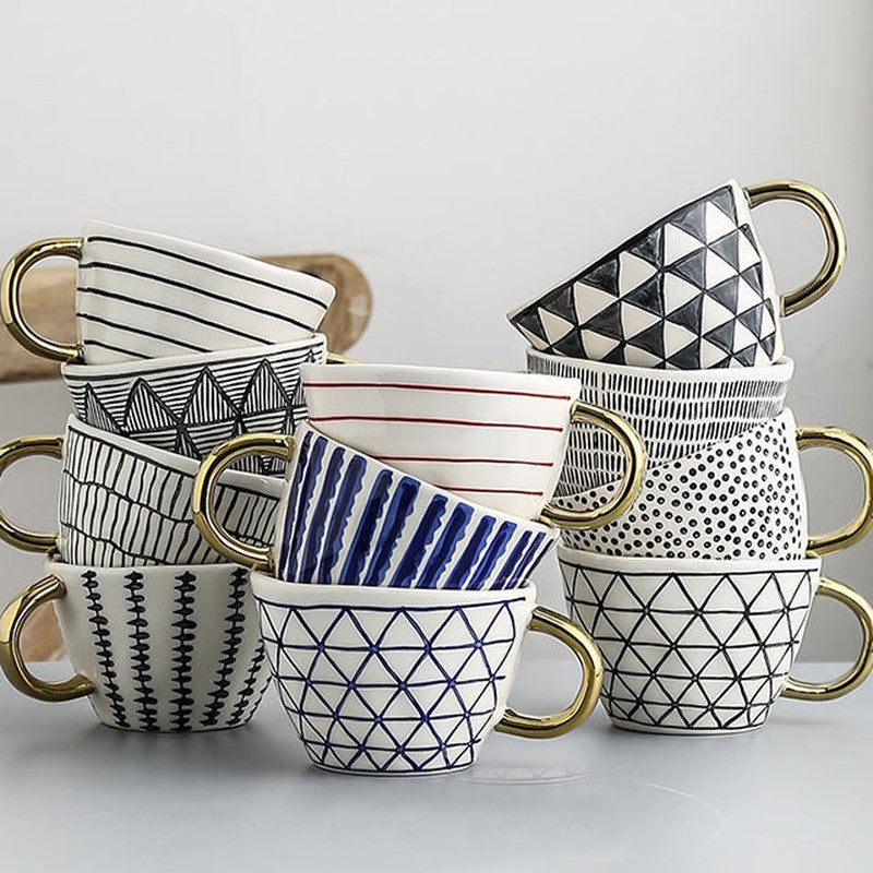 LuxeGeo - Taza de cerámica