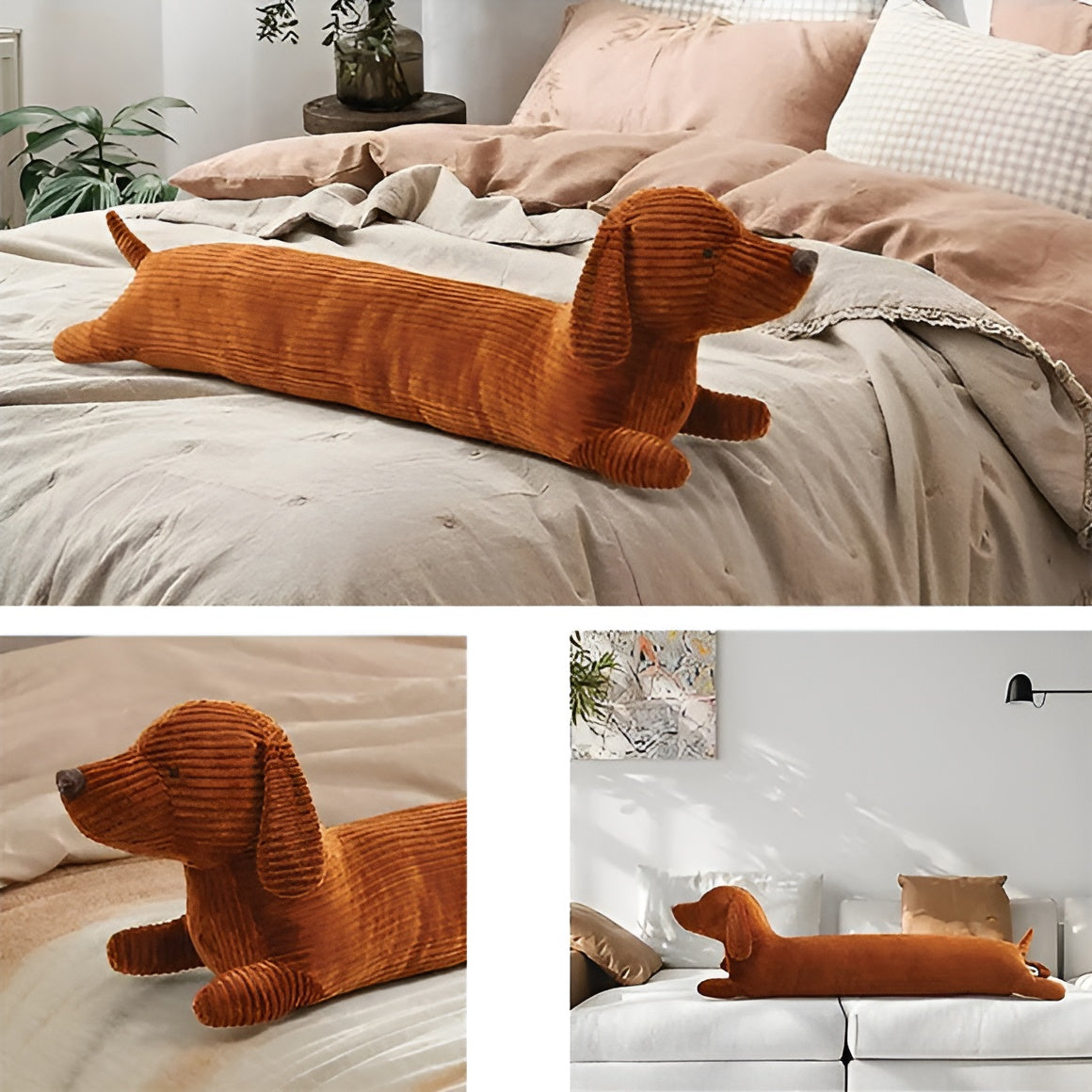 CuddlePup - Dulce almohada de dachshund para momentos de abrazo y relajación