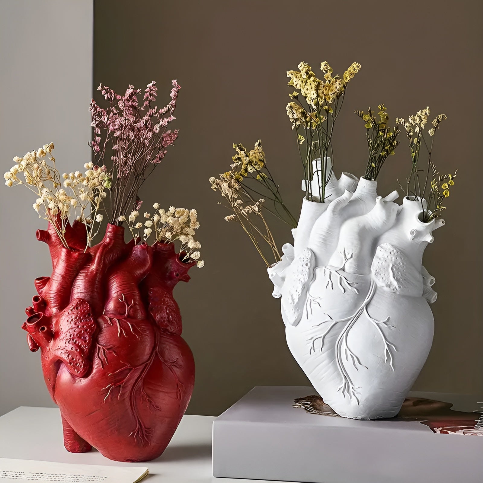 HeartBloom - Jarrón en forma de corazón romántico para la elegancia