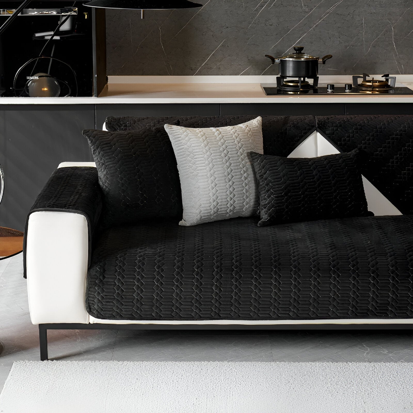 Funda de sofá premium para espacios de vida elegantes