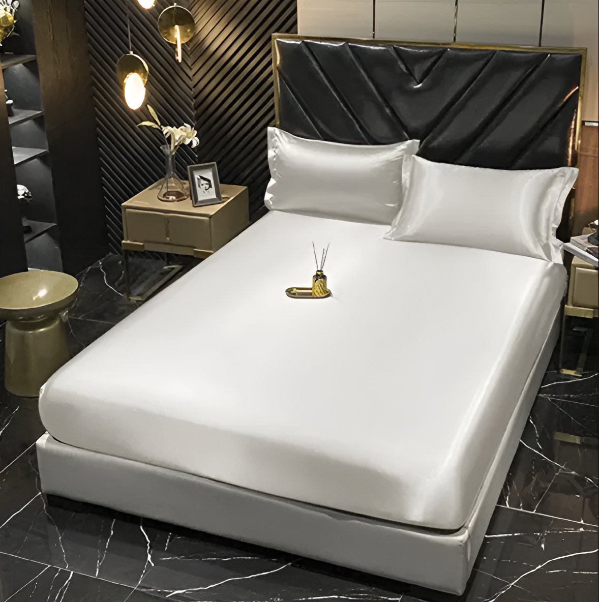 Lisslune | SERENISOFT - Juego de Ropa de Cama de Seda de Morera Premium