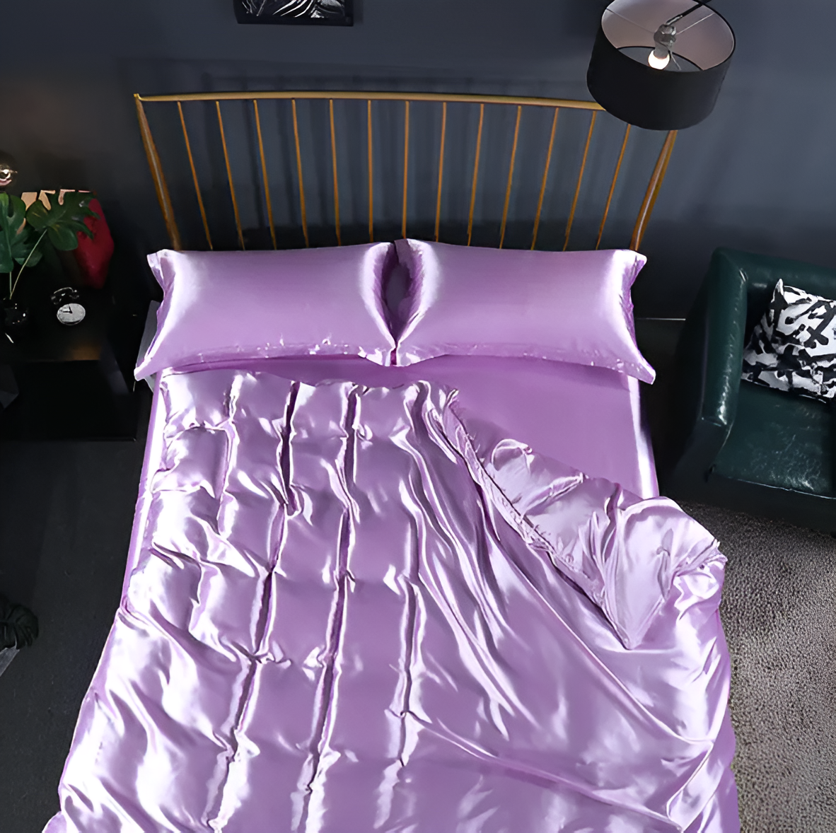 Lisslune | SERENISOFT - Juego de Ropa de Cama de Seda de Morera Premium