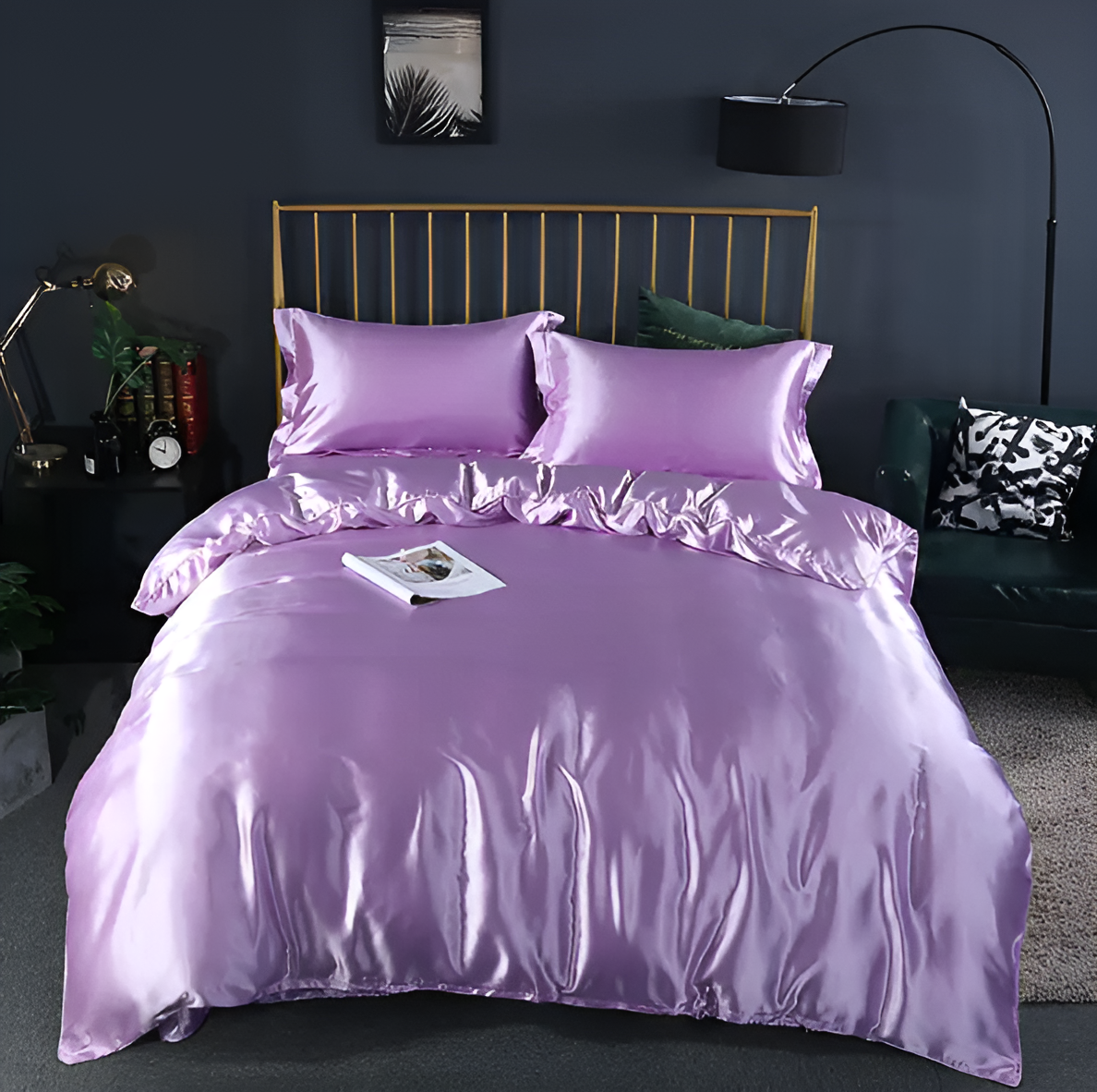 Lisslune | SERENISOFT - Juego de Ropa de Cama de Seda de Morera Premium