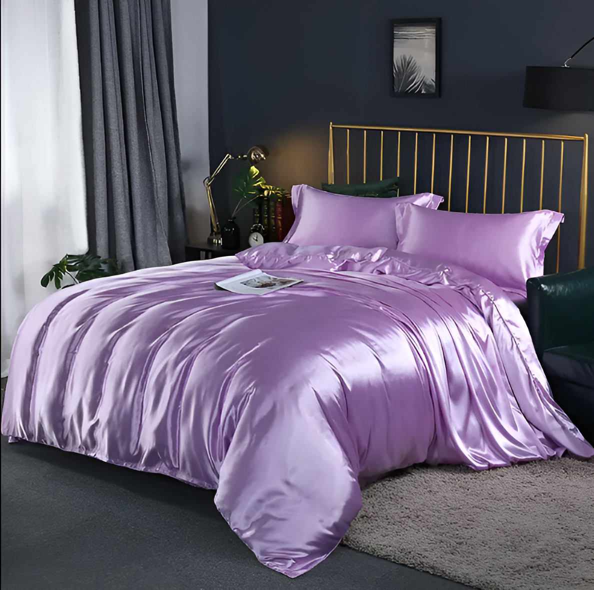 Lisslune | SERENISOFT - Juego de Ropa de Cama de Seda de Morera Premium