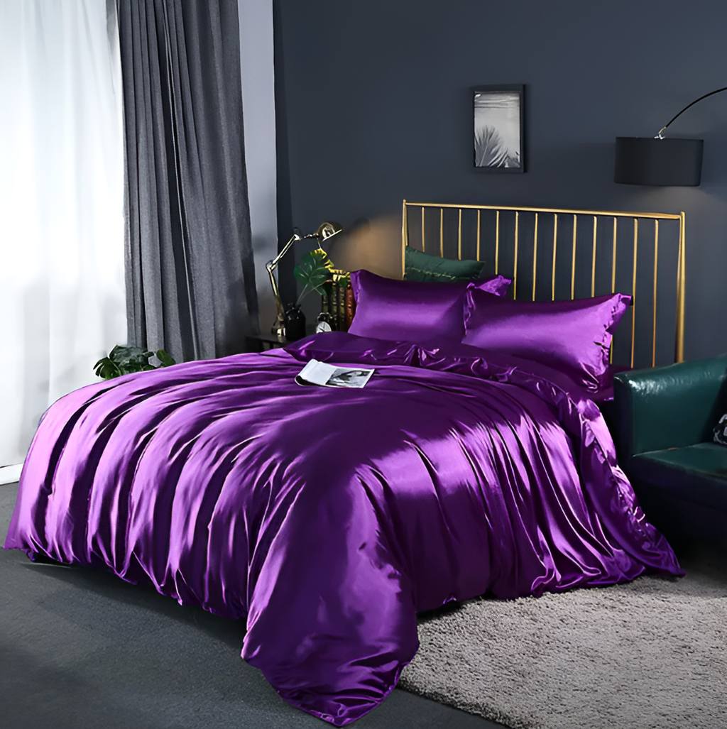 Lisslune | SERENISOFT - Juego de Ropa de Cama de Seda de Morera Premium