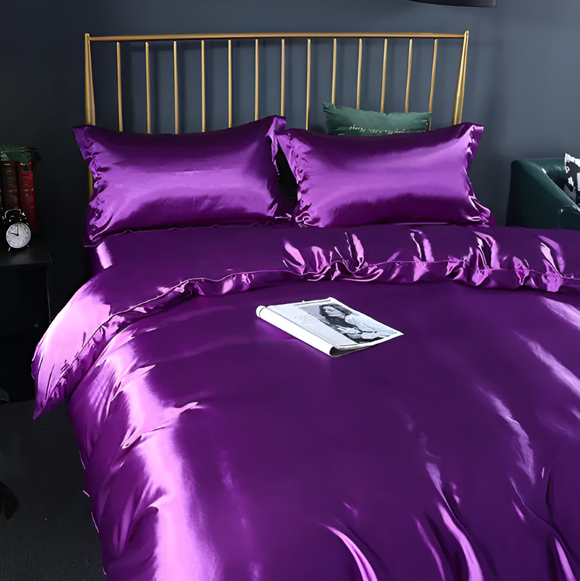 Lisslune | SERENISOFT - Juego de Ropa de Cama de Seda de Morera Premium