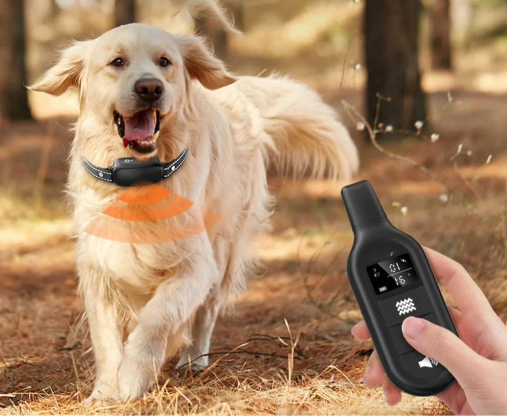 Collar de Entrenamiento para Perros con Control Remoto y Funciones Impermeables