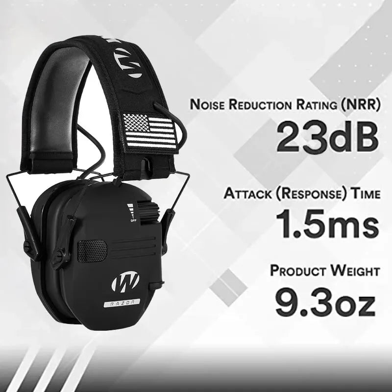 Auriculares para Tiro Deportivo con Cancelación Activa de Ruido y Almohadillas Acolchadas