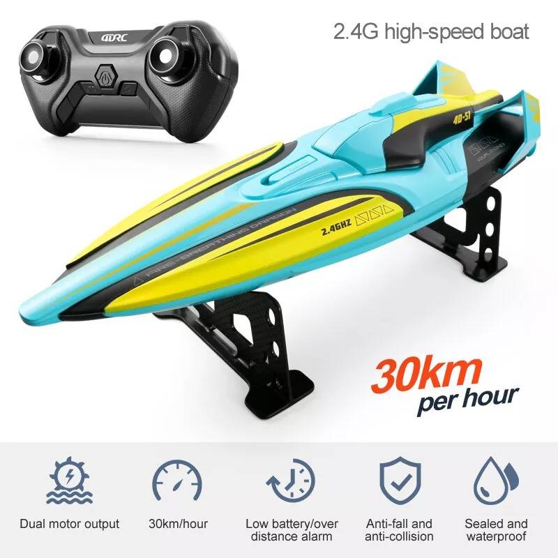 Barco RC de Alta Velocidad con Doble Motor