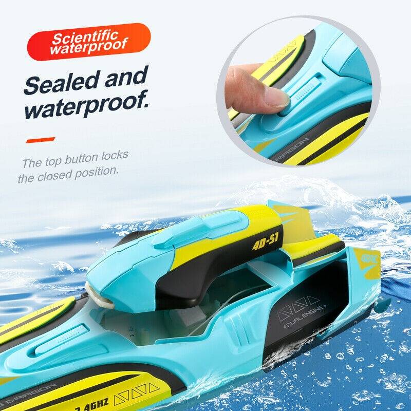 Barco RC de Alta Velocidad con Doble Motor