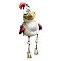 ChickCharm - Estatuas de gallinas de resina divertidas para el encanto del jardín