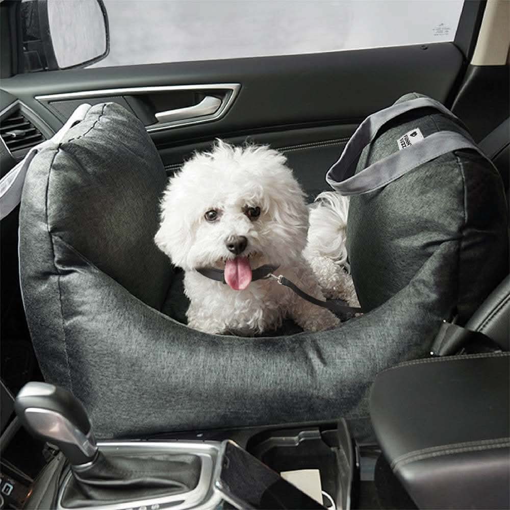 COMFYRIDE DOG SEAT – Cama de asiento para perros con cinturón de seguridad y base antideslizante