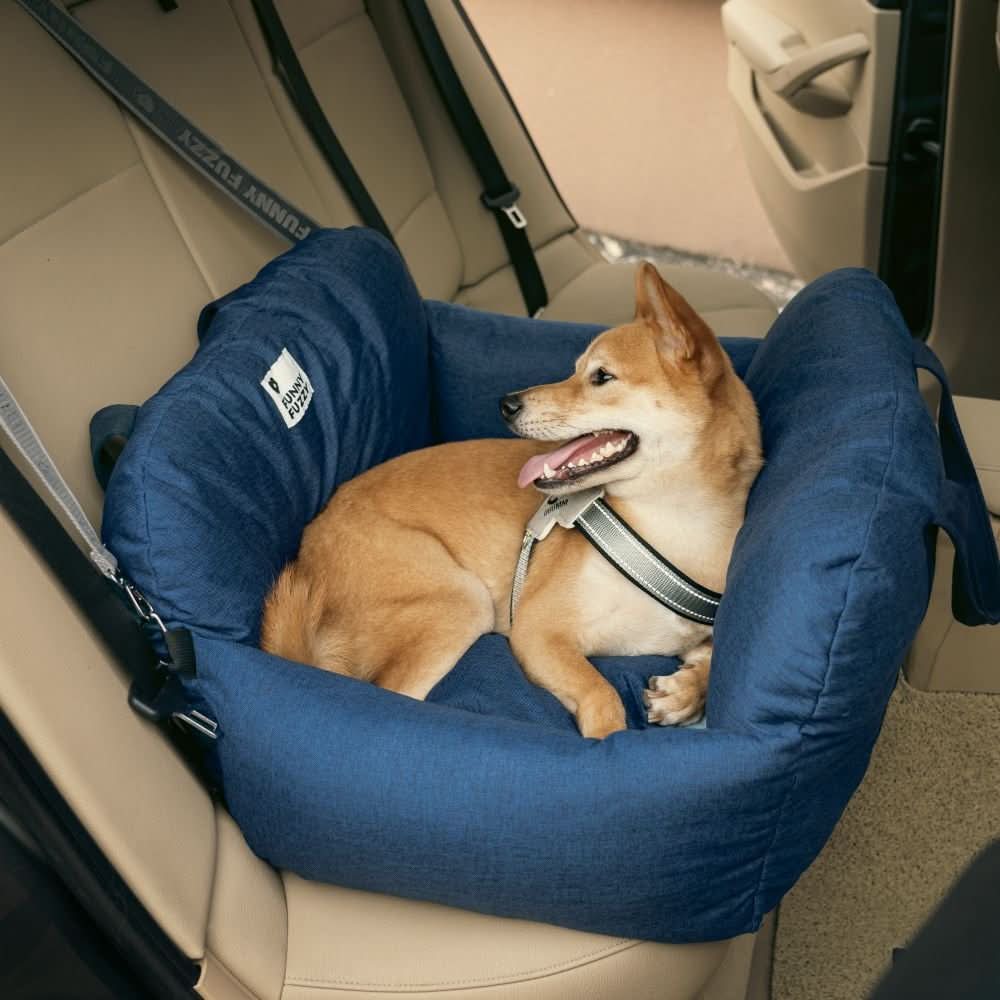 COMFYRIDE DOG SEAT – Cama de asiento para perros con cinturón de seguridad y base antideslizante