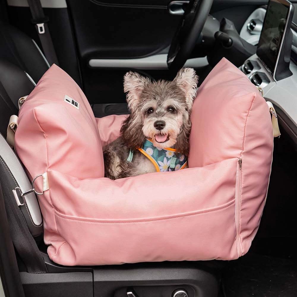 COMFYRIDE DOG SEAT – Cama de asiento para perros con cinturón de seguridad y base antideslizante