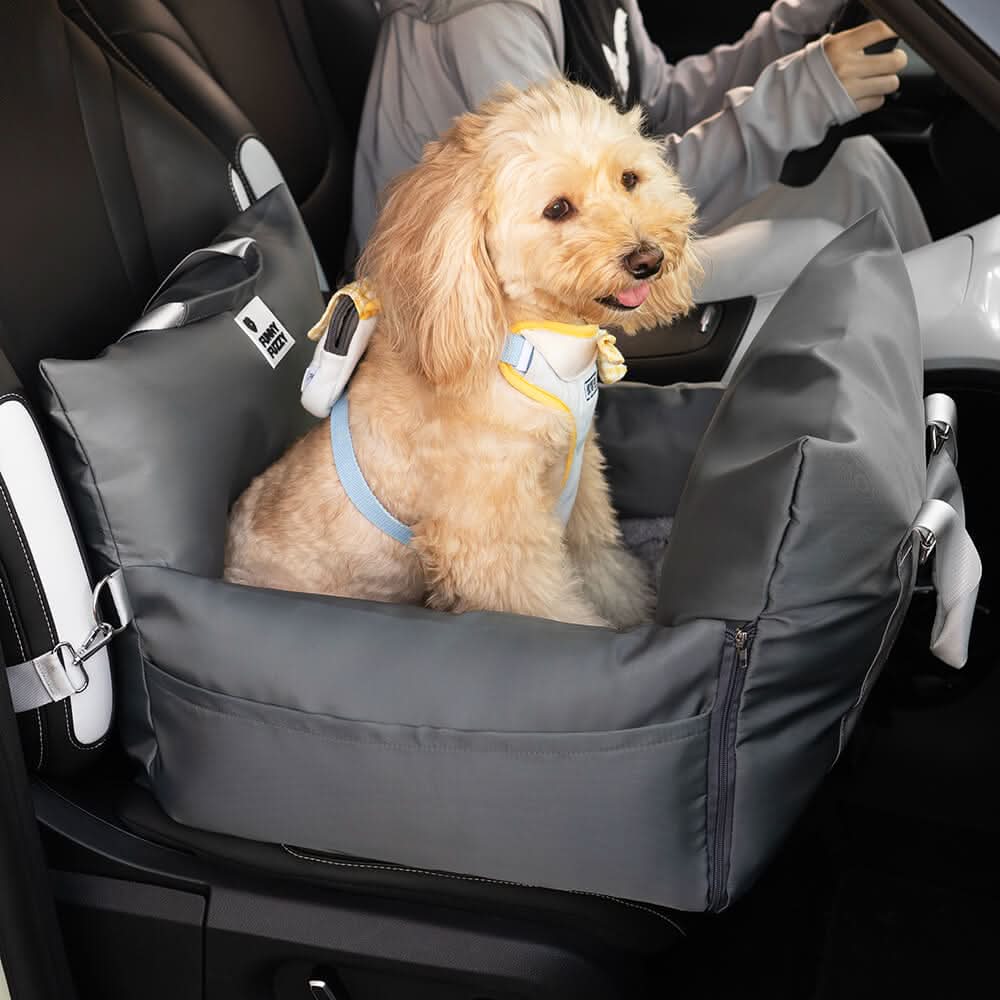 COMFYRIDE DOG SEAT – Cama de asiento para perros con cinturón de seguridad y base antideslizante
