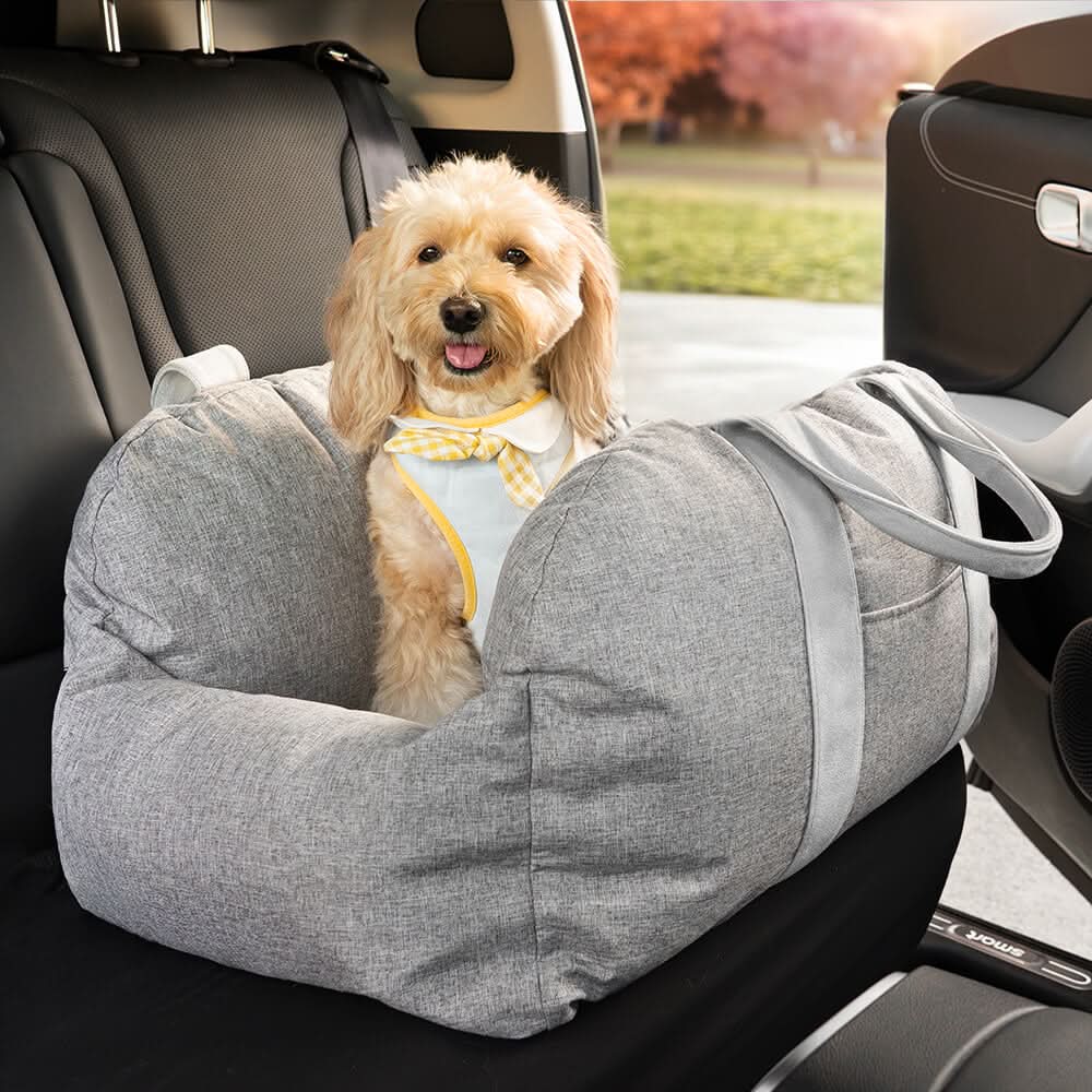 COMFYRIDE DOG SEAT – Cama de asiento para perros con cinturón de seguridad y base antideslizante