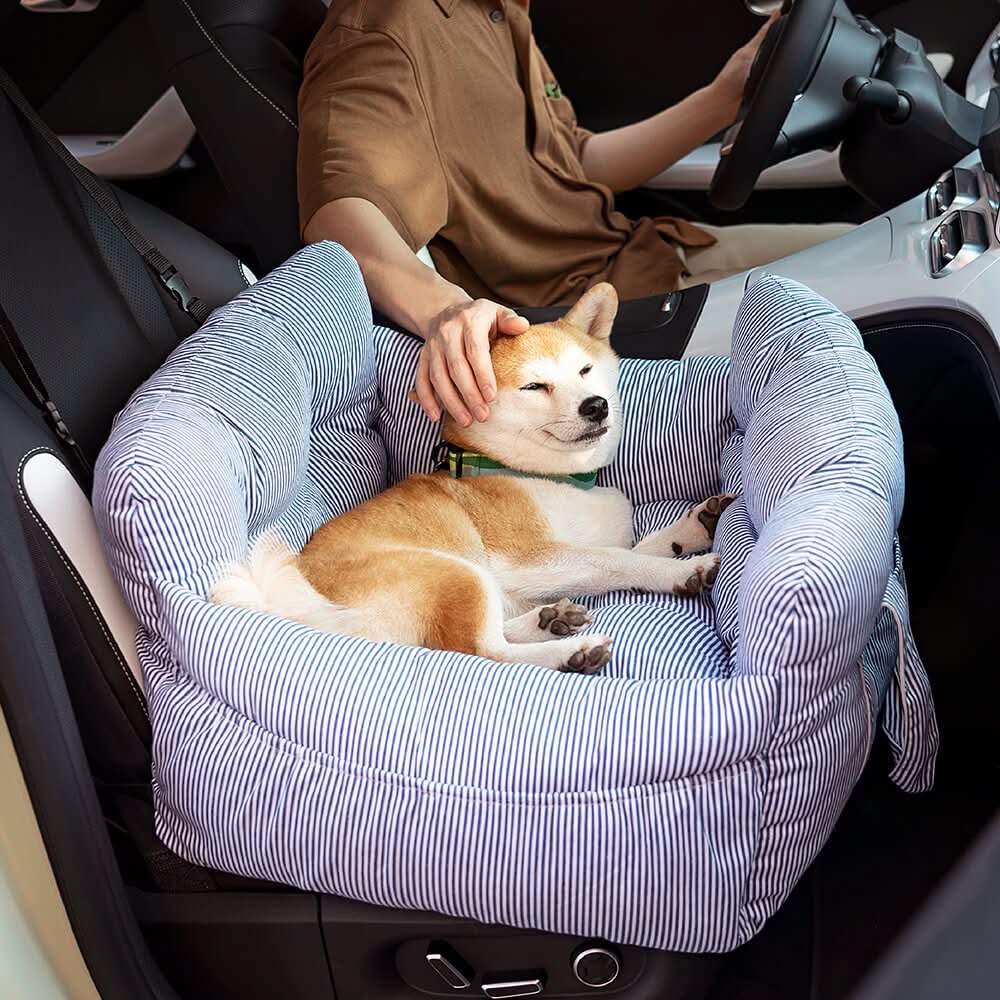 COMFYRIDE DOG SEAT – Cama de asiento para perros con cinturón de seguridad y base antideslizante