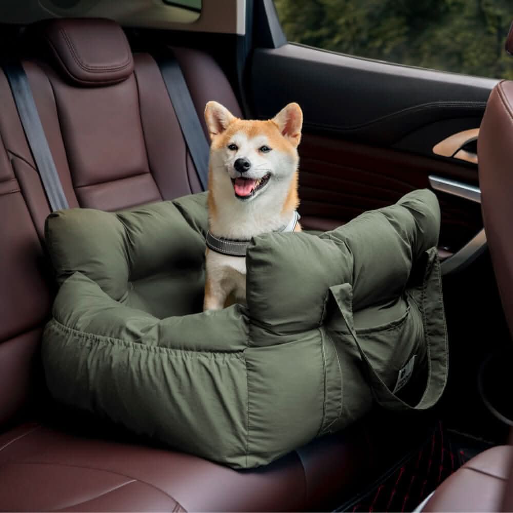 COMFYRIDE DOG SEAT – Cama de asiento para perros con cinturón de seguridad y base antideslizante