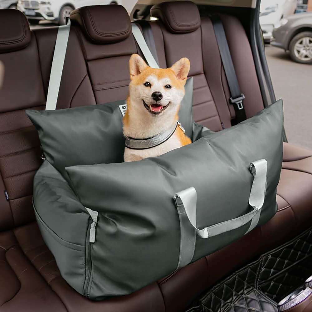 COMFYRIDE DOG SEAT – Cama de asiento para perros con cinturón de seguridad y base antideslizante