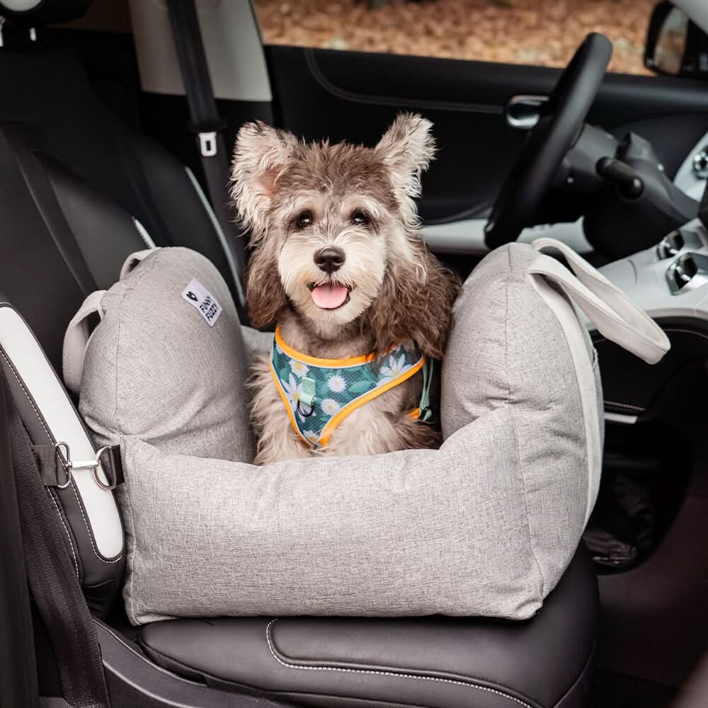 COMFYRIDE DOG SEAT – Cama de asiento para perros con cinturón de seguridad y base antideslizante