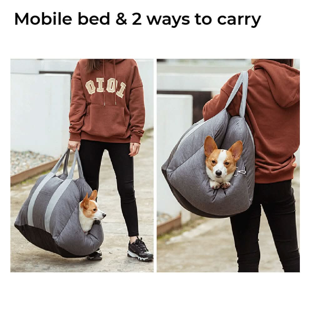 COMFYRIDE DOG SEAT – Cama de asiento para perros con cinturón de seguridad y base antideslizante