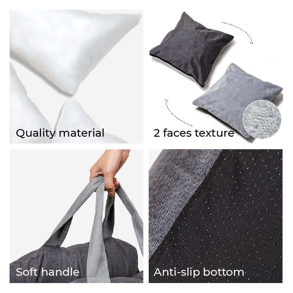 COMFYRIDE DOG SEAT – Cama de asiento para perros con cinturón de seguridad y base antideslizante