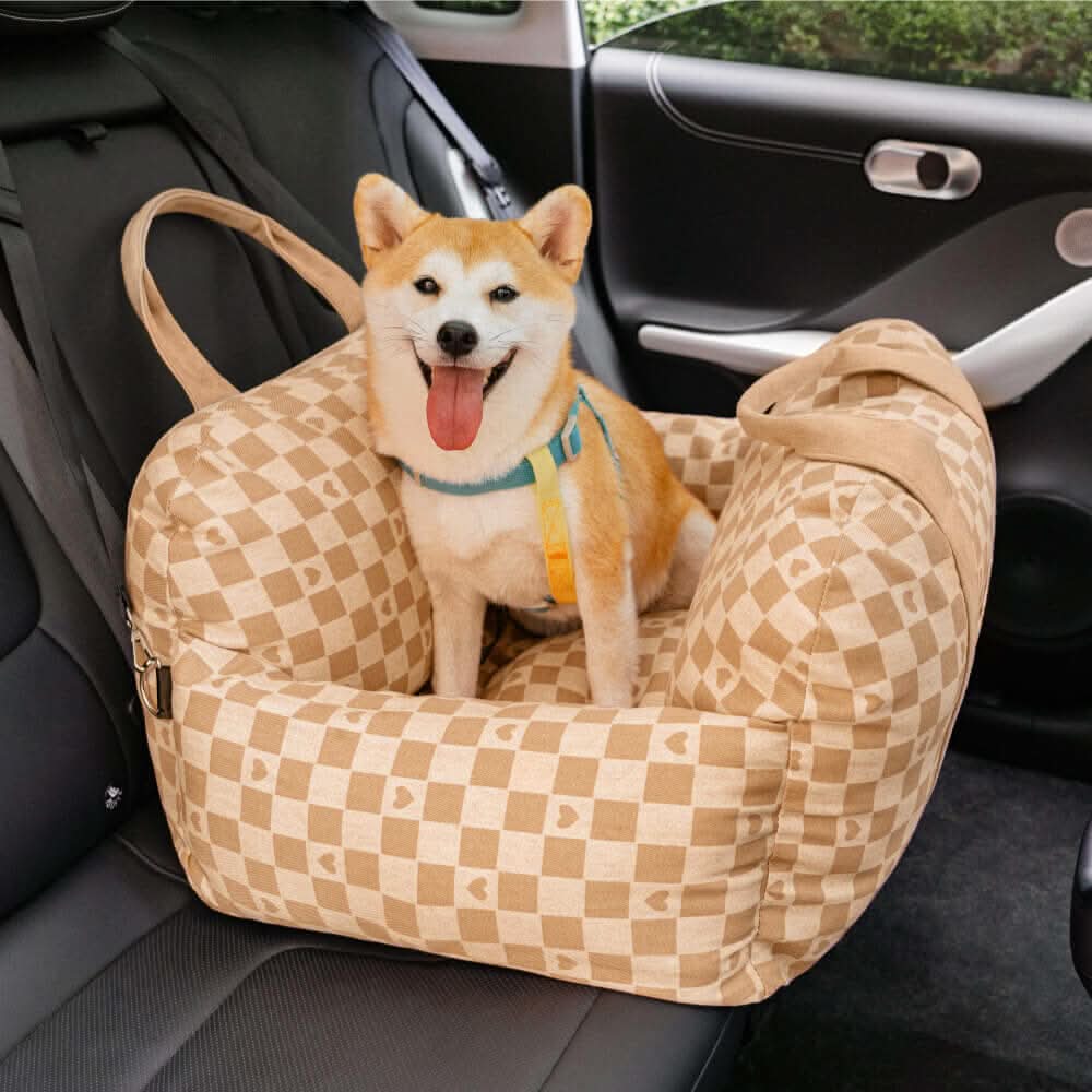 COMFYRIDE DOG SEAT – Cama de asiento para perros con cinturón de seguridad y base antideslizante